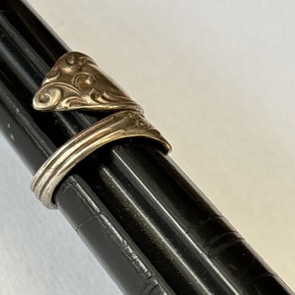 Rogers Brothers Size 6-7 Silver Plate Spoon Ring - Picture 7 of 9